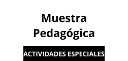 Muestra Pedagógica ACTIVIDADES ESPECIALES